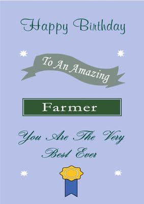 Farmer - Birthday Card