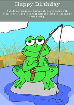 Fishing-Birthday Card