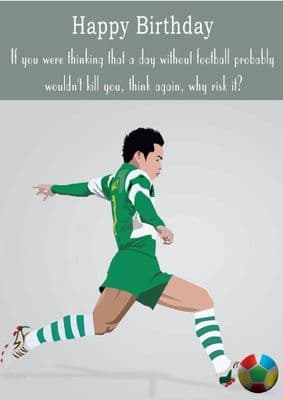 Football-Birthday with quote