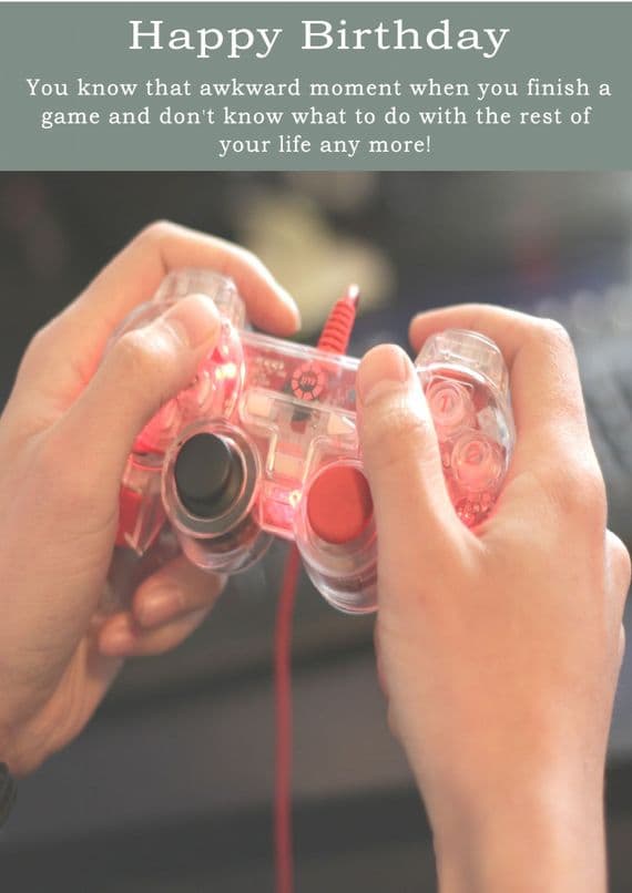 Gaming-Birthday Card