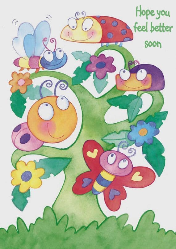 Get Well - Child - Bugs