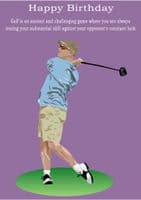 Golf-Birthday Card