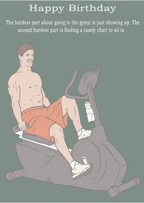 Gymn-Birthday Card