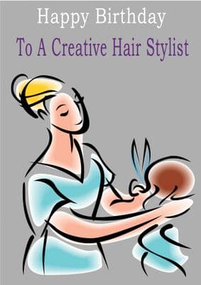 Hair Stylist - Greeting Card