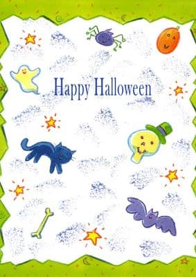 Halloween Green Border