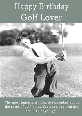Happy Birthday Golf Lover - 1