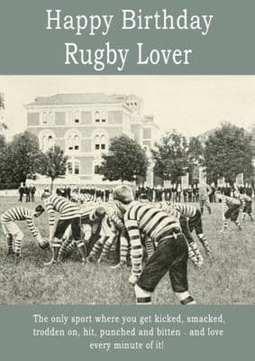 Happy Birthday Rugby Lover - 1