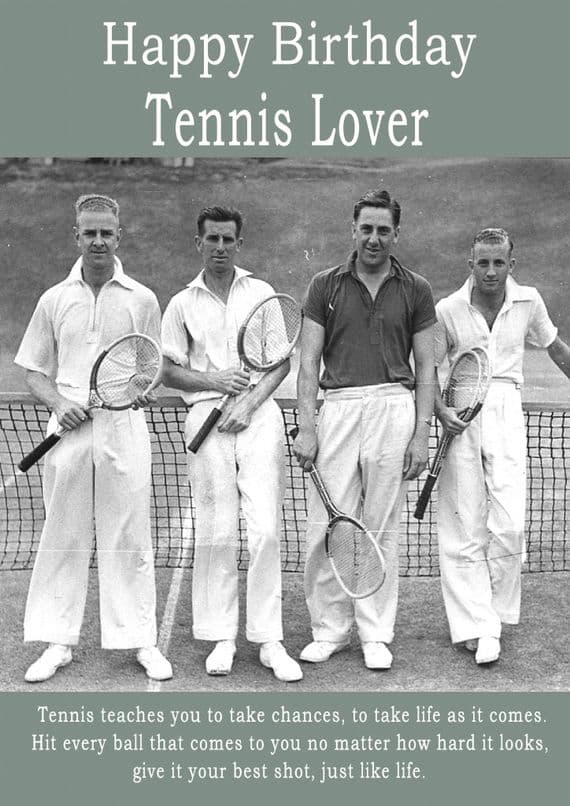 Happy Birthday Tennis Lover - 1