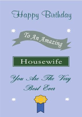 Housewife - Birthday Card