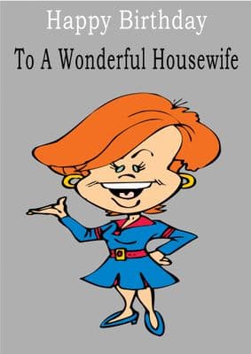 Housewife - Greeting Card