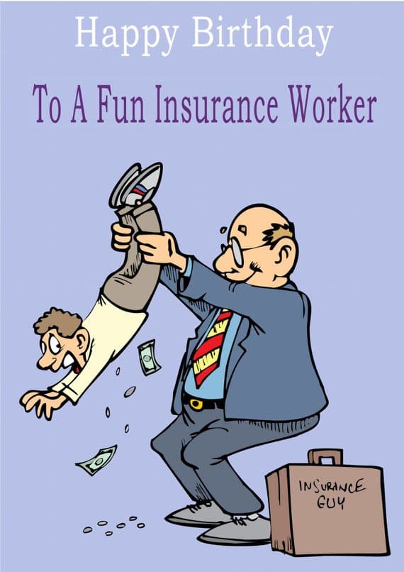 Insurance Worker - Greeting Card