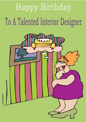 Interior Designer - Greeting Card