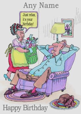 Just Relax Birthday Card