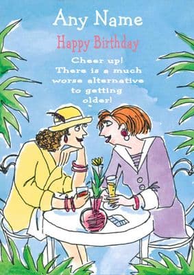 Ladies Talking Birthday Card
