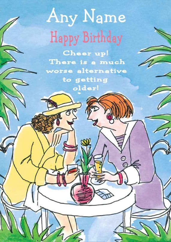 Ladies Talking Birthday Card