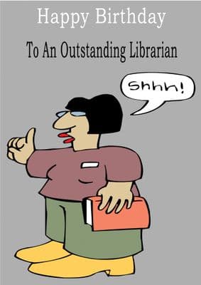 Librarian - Greeting Card