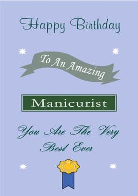 Manicurist - Birthday Card