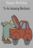 Mechanic - Greeting Card