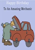 Mechanic - Greeting Card