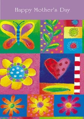 Mother's Day Card-Hearts And Flowers Card