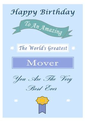 Mover - Birthday Card