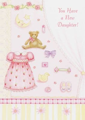 New Baby - Daughter - Pink Dress