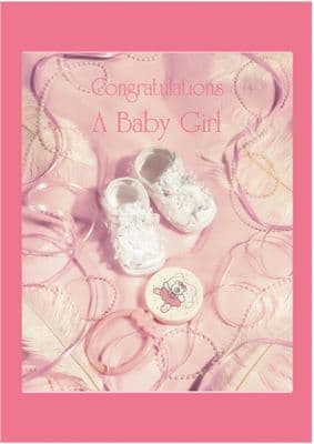 New Baby - Girl - Pink with White Booties