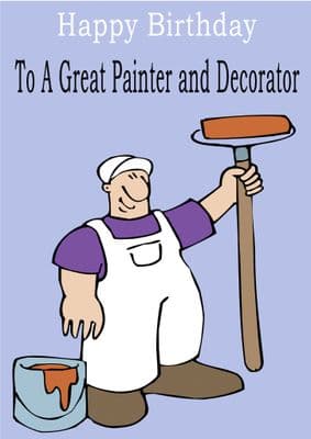Painter and Decorator - Greeting Card