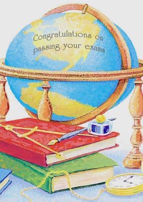 Passing Exams - Books and Globe