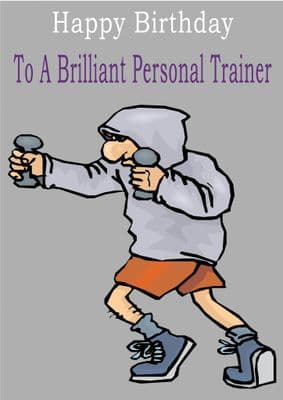 Personal Trainer - Greeting Card