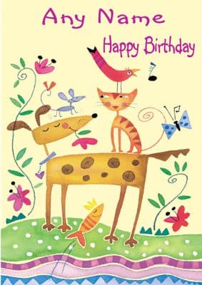 Pets Birthday Card