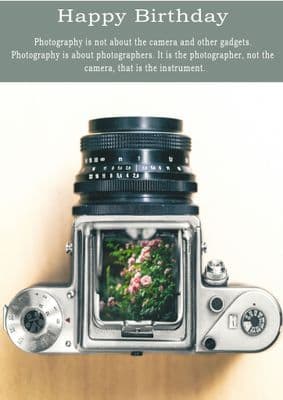 Photography-Birthday Card