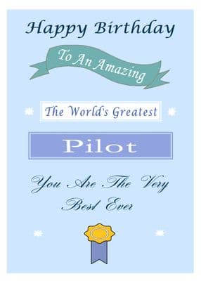 Pilot - Birthday Card
