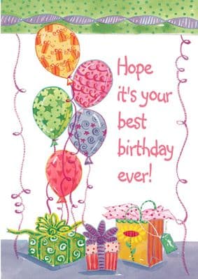 PRESENTS AND BALLOONS