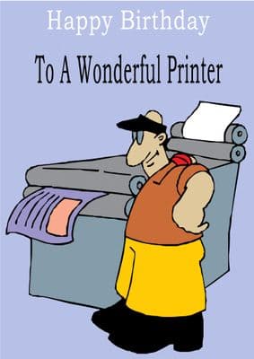 Printer - Greeting Card