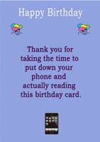 PUTTING DOWN YOUR PHONE