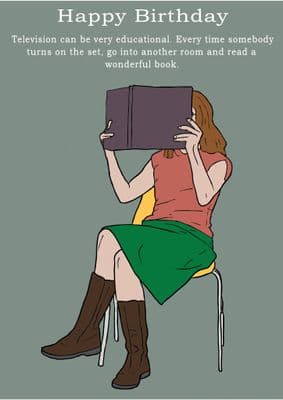 Reading-Birthday Card
