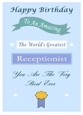 Receptionist - Birthday Card