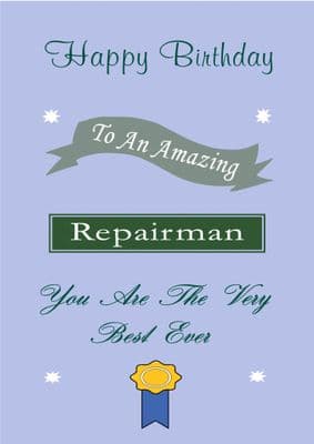 Repairman - Birthday Card