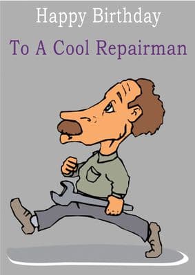 Repairman - Greeting Card