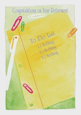Retirement - To Do List
