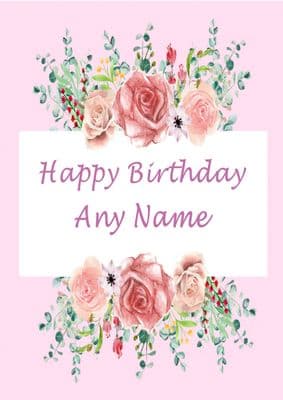 Roses Birthday Card
