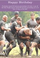 Rugby-Birthday Card