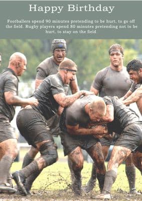 Rugby-Birthday Card