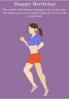 Running-Birthday Card