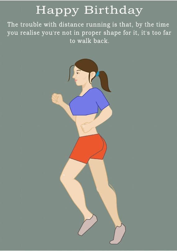Running-Birthday Card