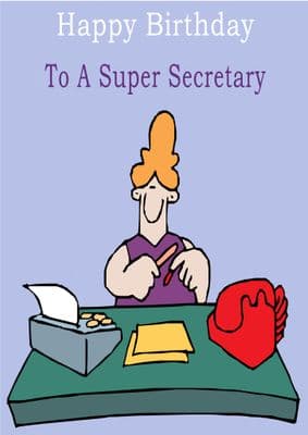 Secretary - Greeting Card
