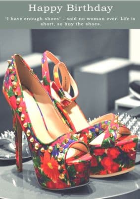 Shoes-Birthday Card