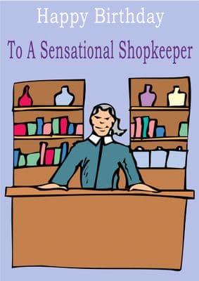 Shopkeeper - Greeting Card