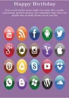 Social Media-Birthday Card